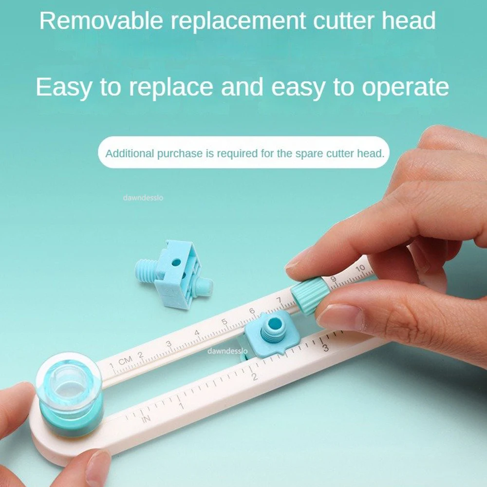 1/PcsAdjustable 360 Round Cutting Knife DIY Compass Circle Cutter Scrapbooking Cutters Circular Paper Scrapbooking Cards Cutters