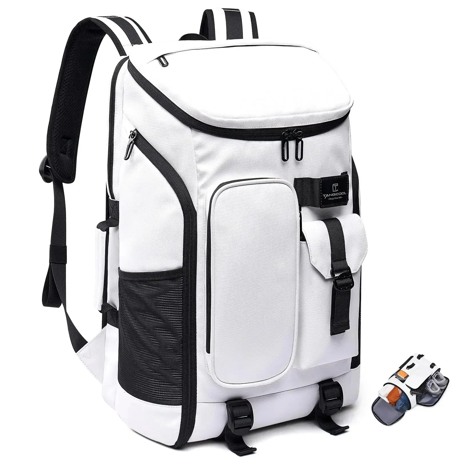 40L Travel Backpack for Men and Women 17.3-inch Laptop Backpack Waterproof Large Capacity School Bags Boys Camping Bags Mochila