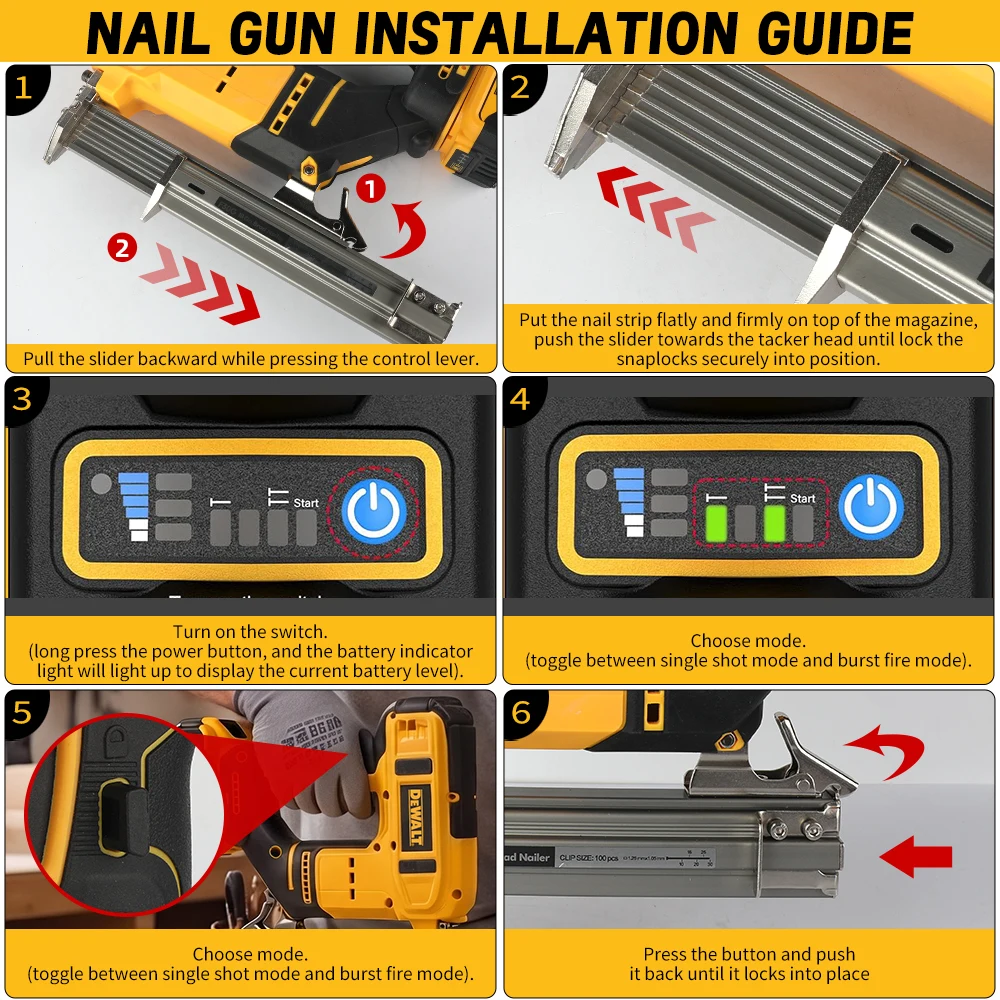 DeWALT F30 20V 2-in-1 Cordless Brad Nailer & Staple Gun, Supports Nails up to 1-3/16