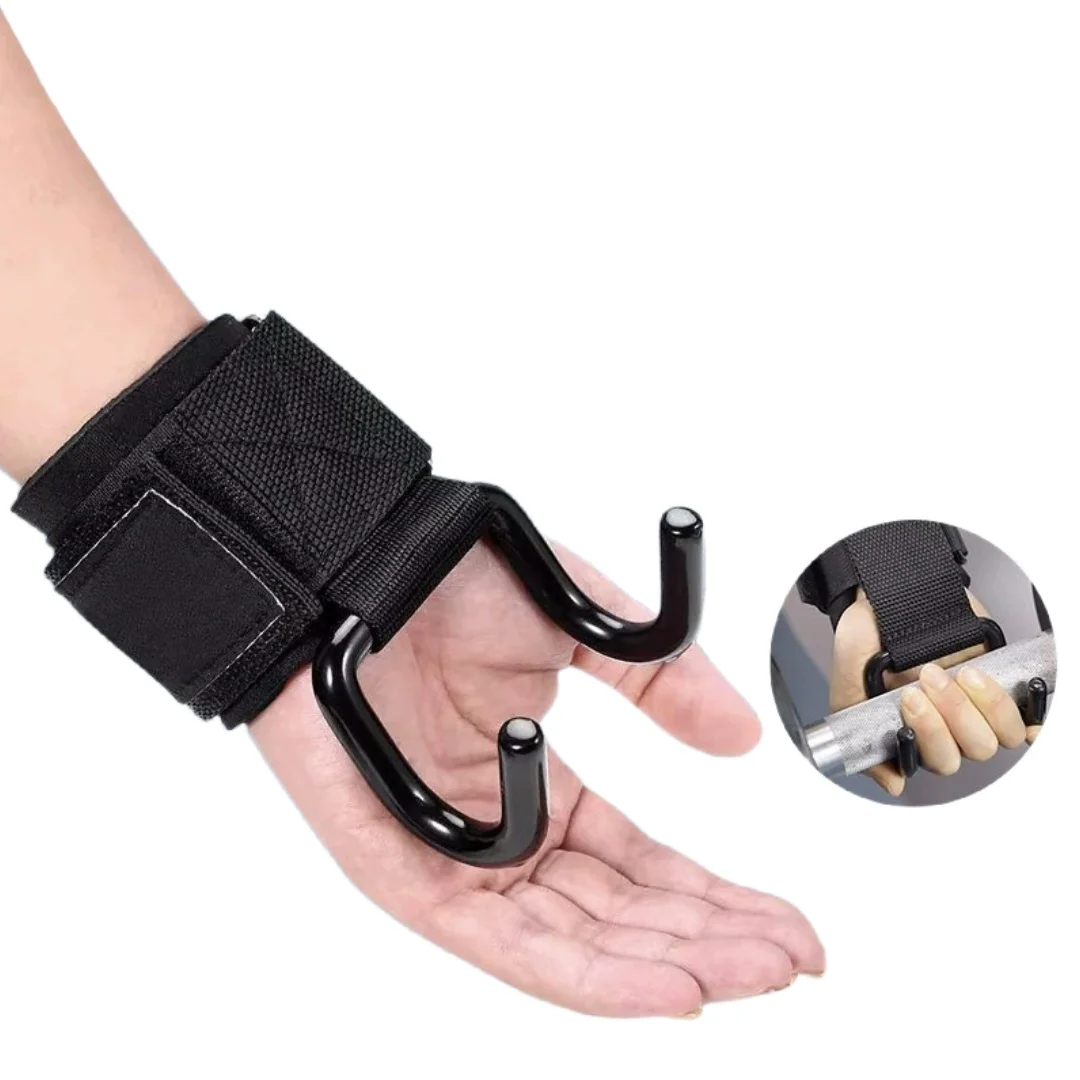 Pull Up Horizontal Bar Assistance Hooks Weights Lifting Anti Slip Hooks Hand Bar Wrist Strap Wrist Supports Wrist Protection