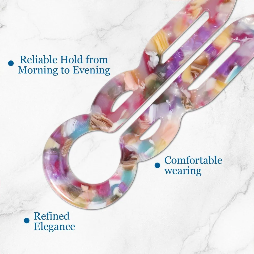 高級フランス製ヘアピン、新しいヘアアクセサリー、エレガントな女性用ヘアクリップ、あらゆる髪質に適しています（3個入り-I）