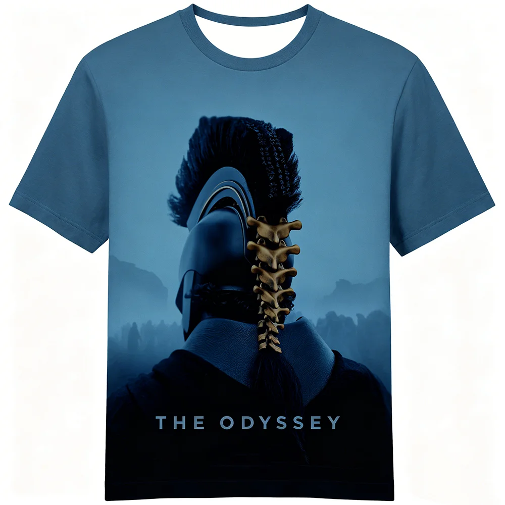 2026 New The Odyssey Movie Series Greek Mythology Odysseus Graphic T-shirt Ancient Epic Polyester Casual Streetwear Tee For Men