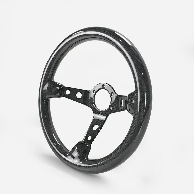 for Suitable forCompetition Car Modified JDM Model Lightweight Dry Carbon Fiber Steering Wheel Replaceme