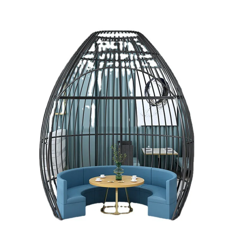 Wrought iron birdcage decoration king size decoration hot pot restaurant card seat outdoor large sofa courtyard decoration