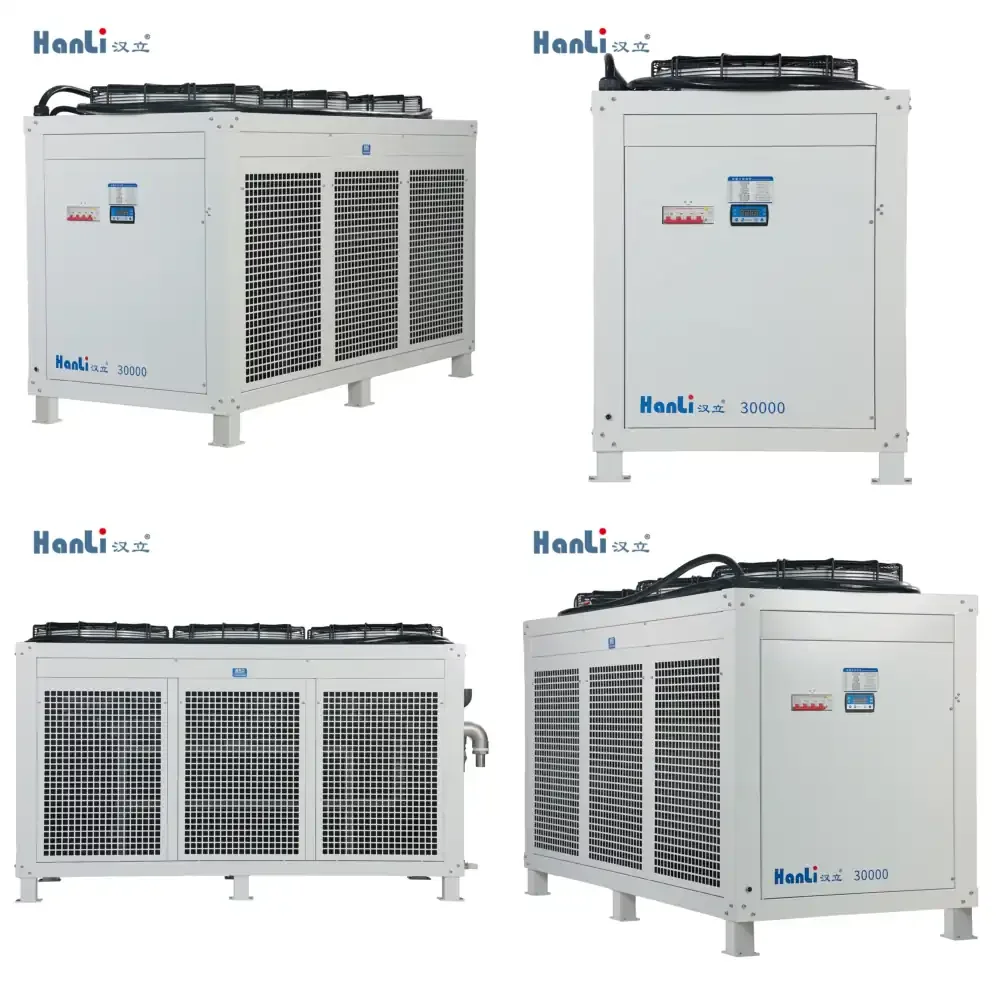 Hanli High Performance 30000W Air-Cooled Water Chiller Dual Cooling Circuits Source with Pump as Core Component