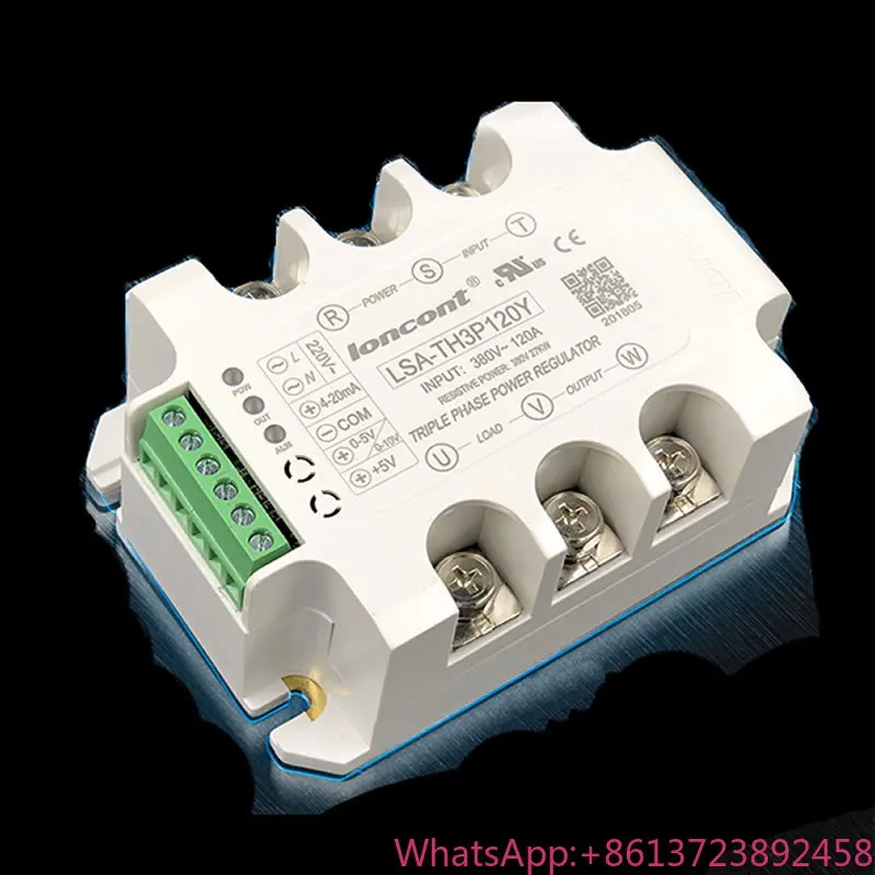 

Three phase AC voltage regulate module transformer power regulator thyristor dimming power regulate temperature control heating