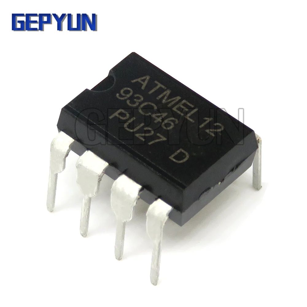 10PCS AT93C46 DIP8 93C46 DIP-8 DIP EEPROM 64x16 In stock