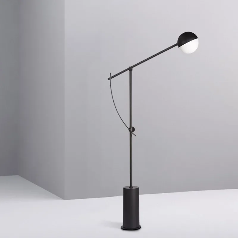 Postmodern light luxury marble, living room study floor lamp, designer model room, hotel villa lobby, creative lamp