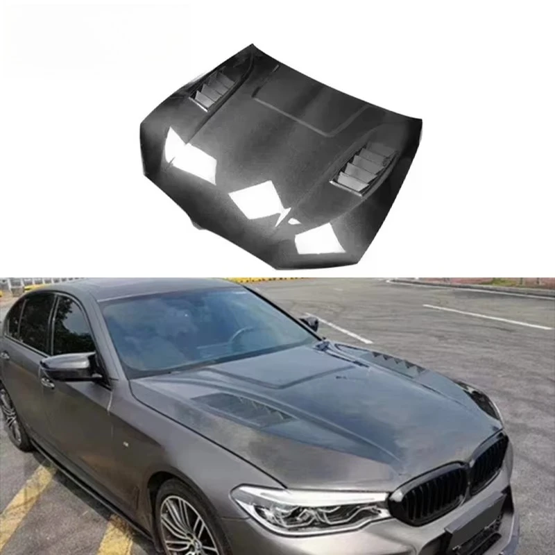 For BMW G30 G31 520i 530i 540i 540d 550i 550d F90 M5 Competition CS 2017-2023 Dry Carbon 3D Style Front Engine Hood Bonnet Cover
