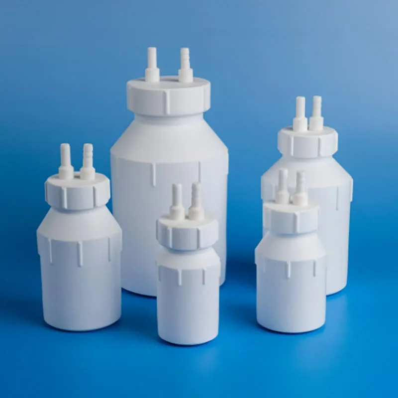 PTFE gas washing bottle High temperature resistant gas washing bottle Acid and alkali resistant gas washing bottle
