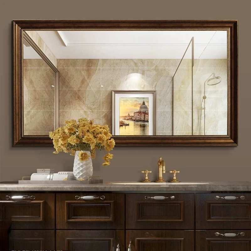 Bathroom mirror Wall-mounted toilet Toilet mirror Waterproof silver mirror
