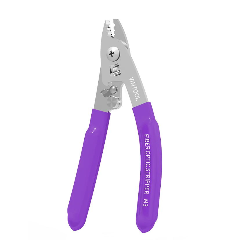 3-portowe szczypce do światłowodów VINTOOL Szczypce do ściągania izolacji z włókien Skórzany szczypce do ściągania izolacji z trzema portami Szczypce do ściągania izolacji z włókien