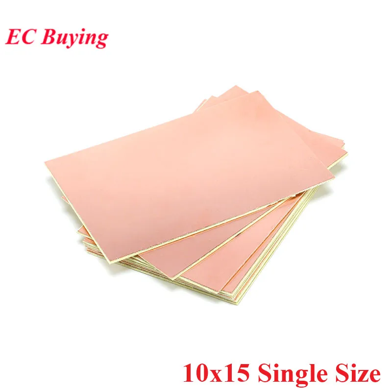 5pcs FR4 PCB 10*15cm Single Side Copper Clad Plate DIY PCB Kit Laminate Circuit Board 10x15cm 100x150x1.6mm