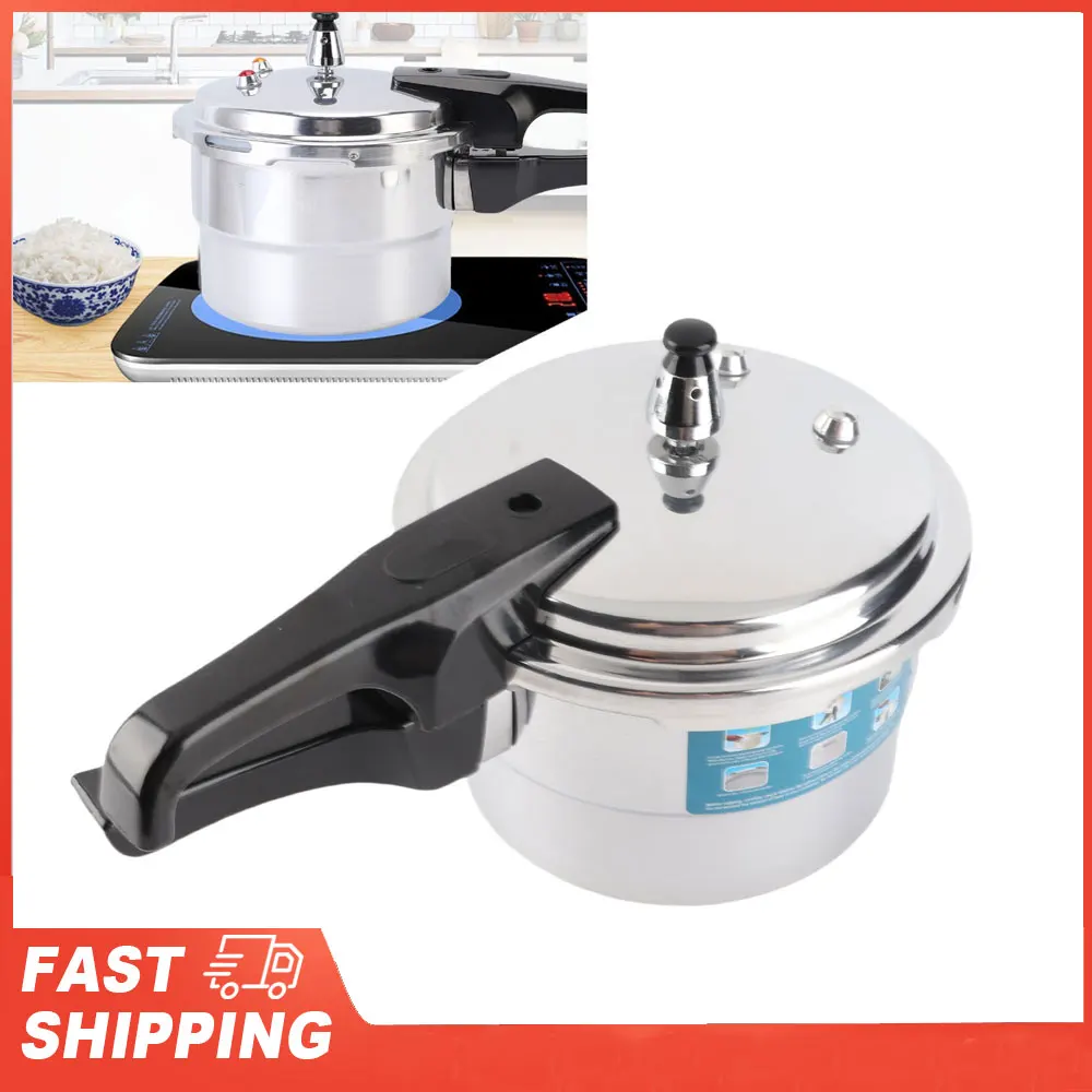 Pressure Cooker 3L Explosion Proof Aluminum Stovetop Fast Cooking Canning Cooker Pot with Rack for Kitchen Pressure Canner