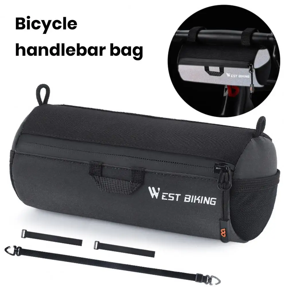 Cycling Bag Waterproof Multi-purpose Bike Handlebar Bag with Capacity for Bicycle Frame Tube Portable Simple Installation