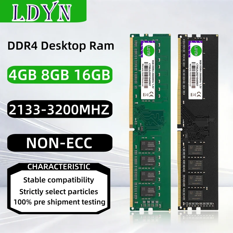Memórias Ram DDR4 4GB 8GB 16GB 32GB 2133 2400 2666 3200Mhz Memória
