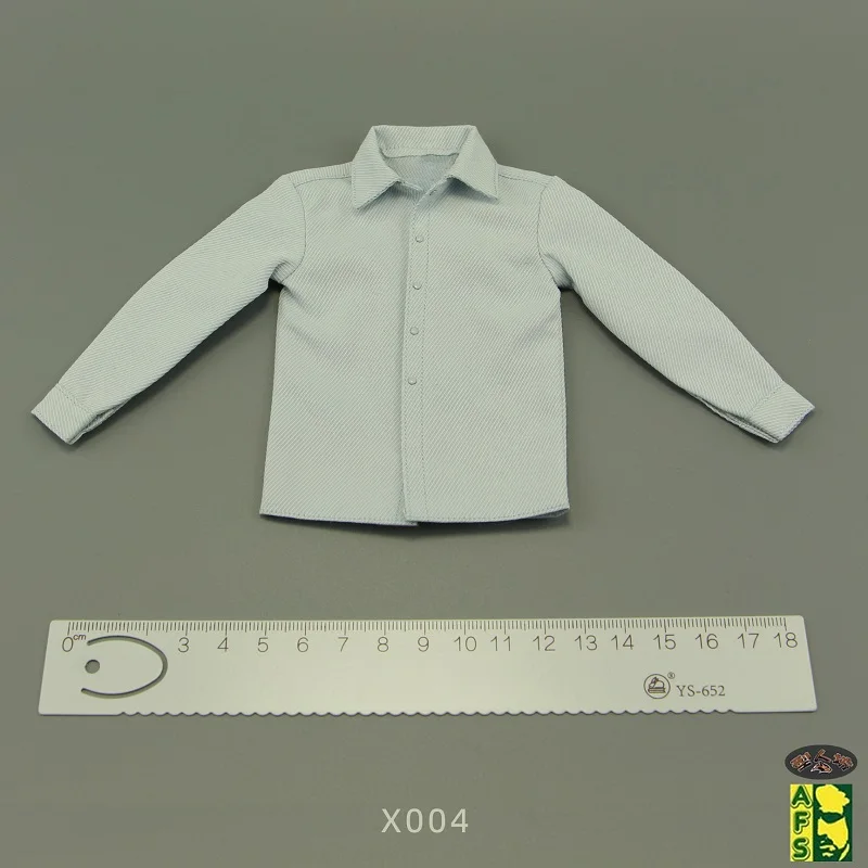 X004 X005 1/6 Scale Male Soldier Slim Formal Shirt Underint Stripes Bottoming T-shirt For 12-in Action Figure Model Toy