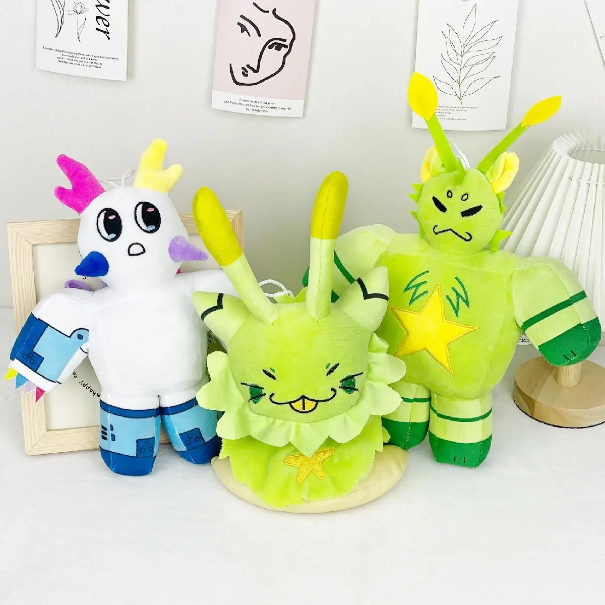 

Милая игра, аниме, зеленый сонный кот, плюшевая игрушка - идеальный подарок для друзей в качестве праздничного подарка