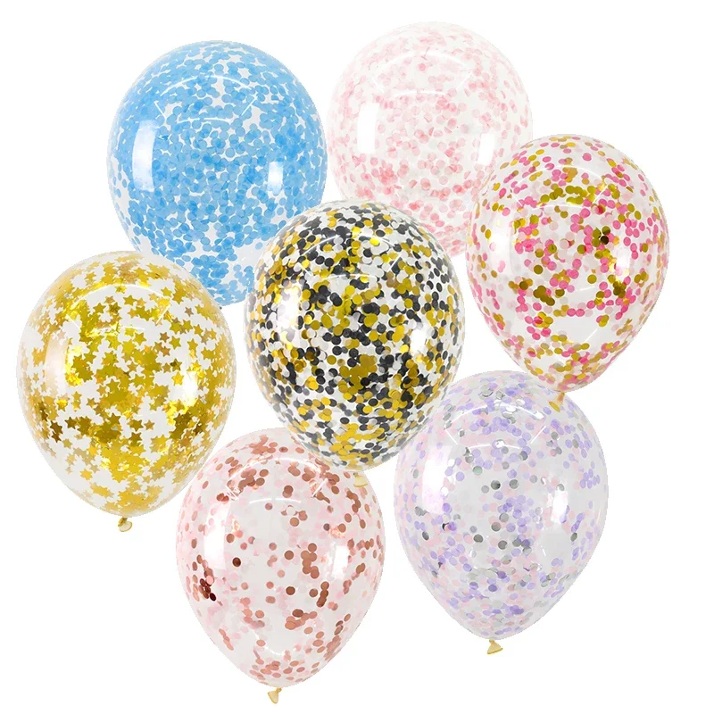 10g/bag 1cm Paper Confetti Mix Color for Wedding Decoration Birthday Baby Shower Party Supplies Round Tissue for Clear Balloons