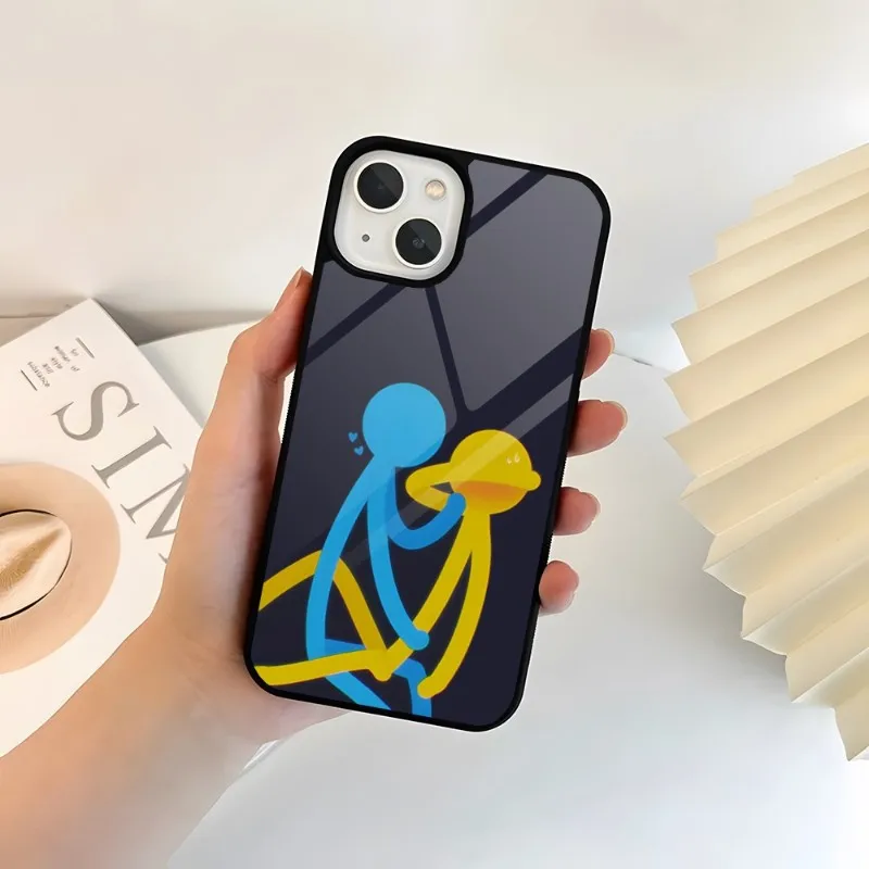 Cartoon Stickman Matchman Phone Case PC+TPU For Iphone Apple 12 Pro Max 1115 13 14 Mini 6S 8 7 Plus X Xs XR Luxury Back Cover