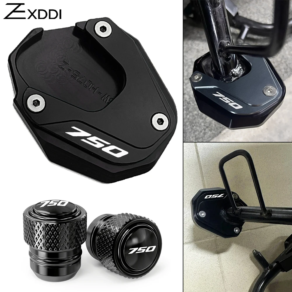 

For HONDA FORZA750 Forza 750 NSS750 NSS 750 XADV750 2021-2025 Motorcycle Enlarged Plate Side Stand Foot Kickstand Tire Valve Cap