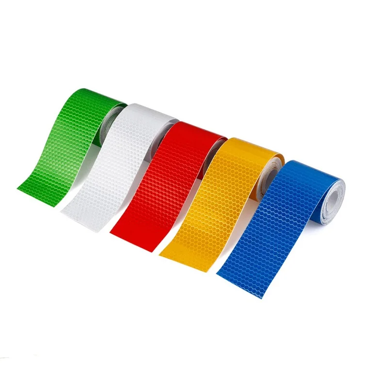 5cmx3m/Roll Road Traffic Reflector Stickers Truck Van Construction Site Floor Fluorescent Reflective Adhesive Tape