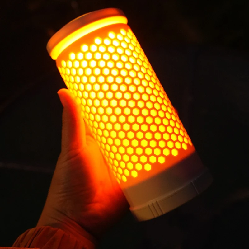 Multifunktionale Camping-Laterne, wiederaufladbar, 28 LED-Laterne mit hoher Helligkeit, teleskopierbar, zweifarbiges Licht 180 ° Drehbar mit Haken