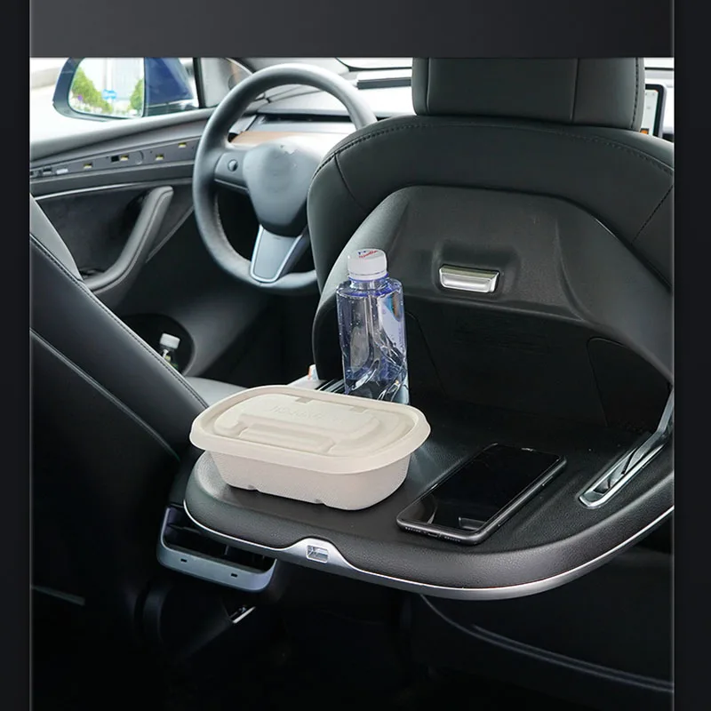 For Tesla model 3/Y multifunctional car folding table board car small table board rear table wireless charging