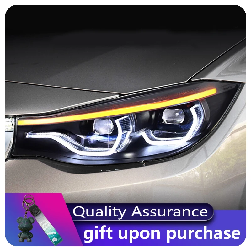 Car Accessories For BMW 3 Series GT F34 2013-2019 Front Lamp DRL Headlight Turn Signal Highlight Dynamic LED Projector Lens Auto