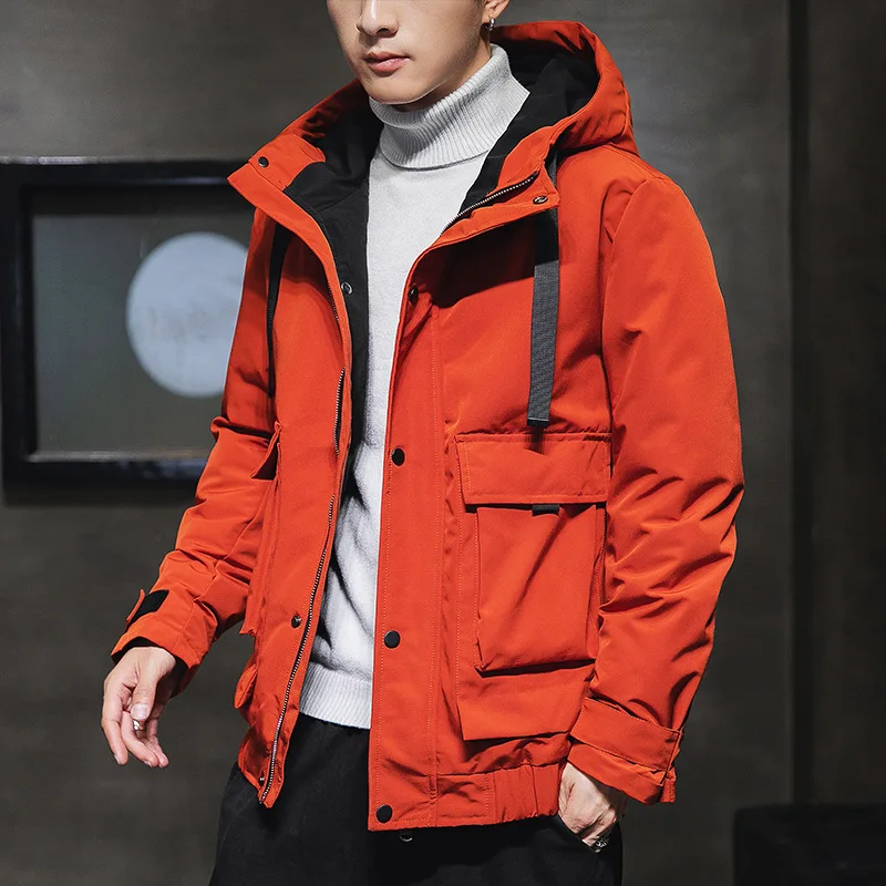 

Thick and Warm Hooded Cotton-padded Jacket for Fall/winter New Leisure Wide and Short Outdoor Cold-proof All-match Jacket