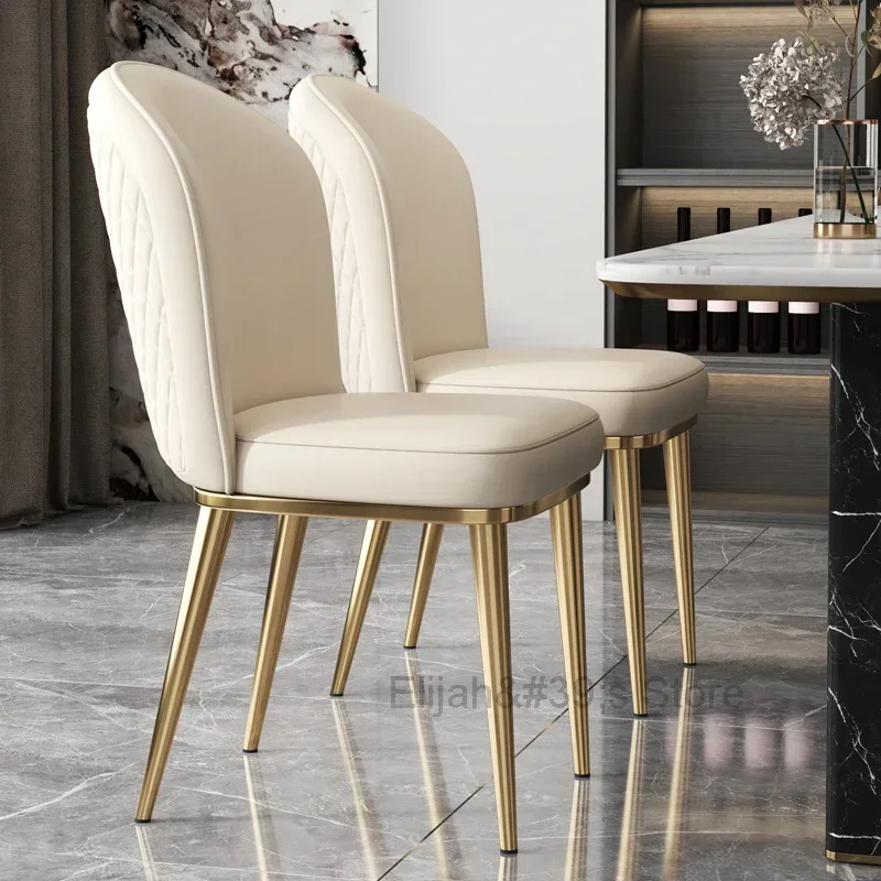 

Gold Designer Living Room Dining Chairs Office Nordic Dining Room Chairs Lounge Nordicas Library Furniture