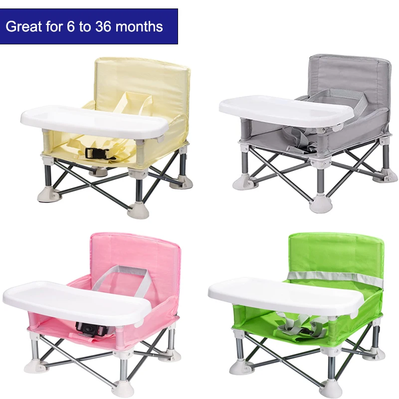 Chaise d'appoint portable pliante pour bébé, chaise de salle à manger, chaise d'alimentation pour enfants, siège de plage extérieur, fournitures de meubles de voyage