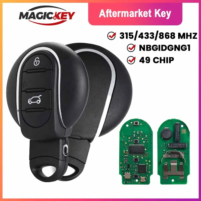 

MAGICKEY Smart Remote Car Key Fob 315/433MHz ID49 Chip for BMW Mini Cooper Countryman Clubman F-Series F55 F56 2015-2018