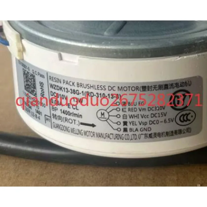 Suitable for Midea air conditioning DC motor WZDK13-38G-1 ZKFP-30-8-125
