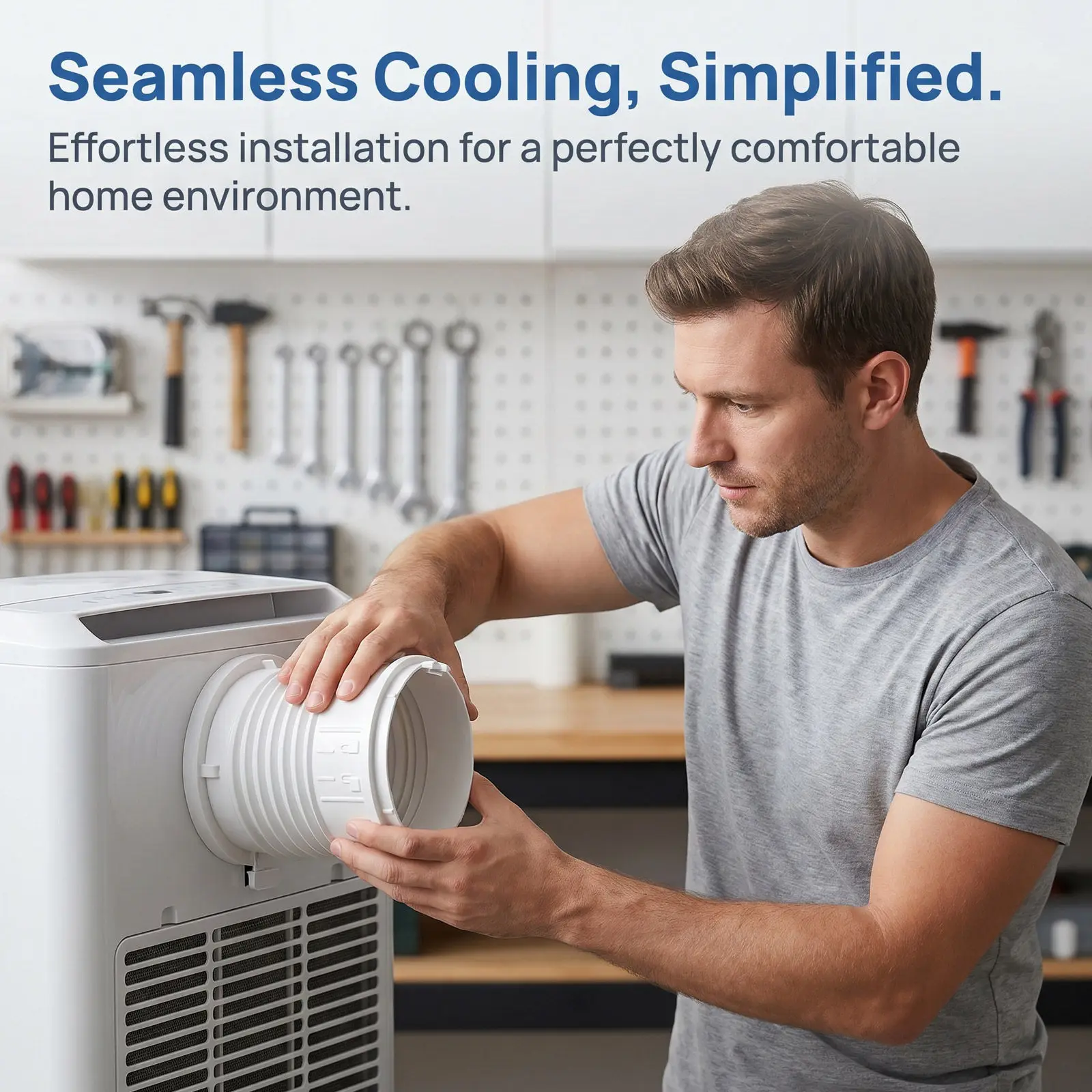 Mobile Air Conditioner Exhaust Hose Connector Portable Vent Hose Adapter Exhaust Duct Pipe for Efficient Air Circulation Energy - view 5