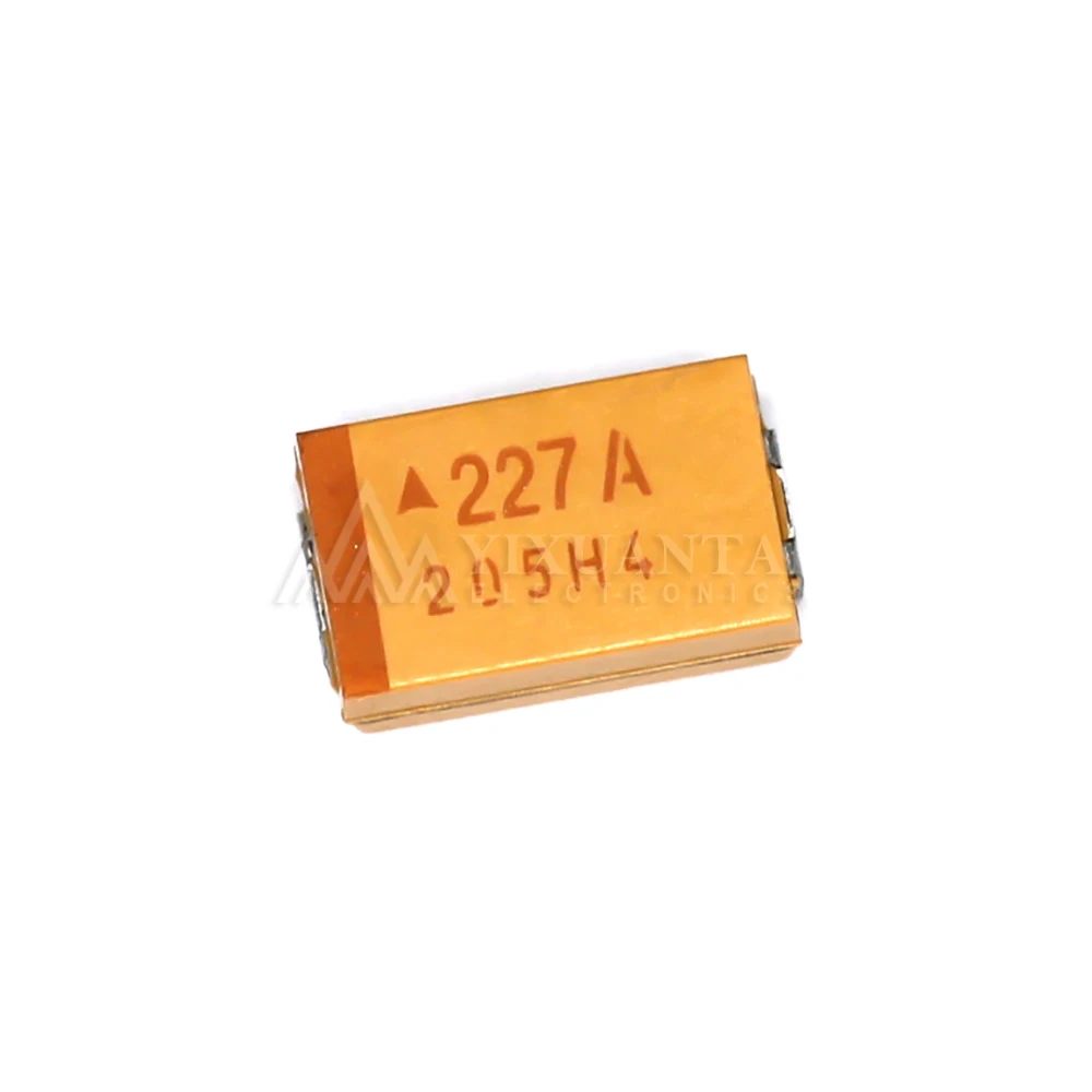 50 Peças/Lote TAJD227K010RNJ 227A 220UF 10V ±10% Capacitor de Tântalo SMD Componente Eletrônico