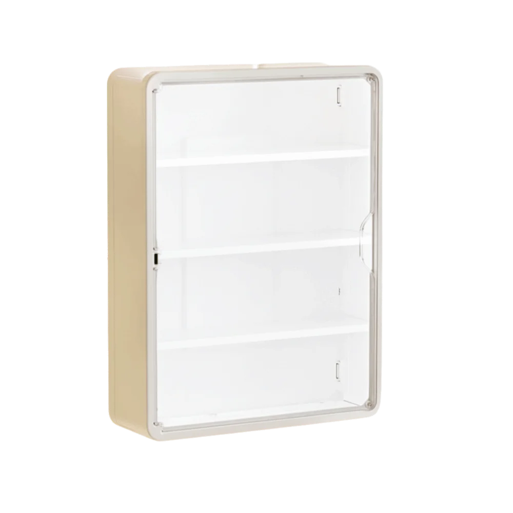 

Multi-Layer Cosmetic Display Cabinet Removable Shelves Large Capacity Bathroom Organizer Magnetic Suction Visual Window