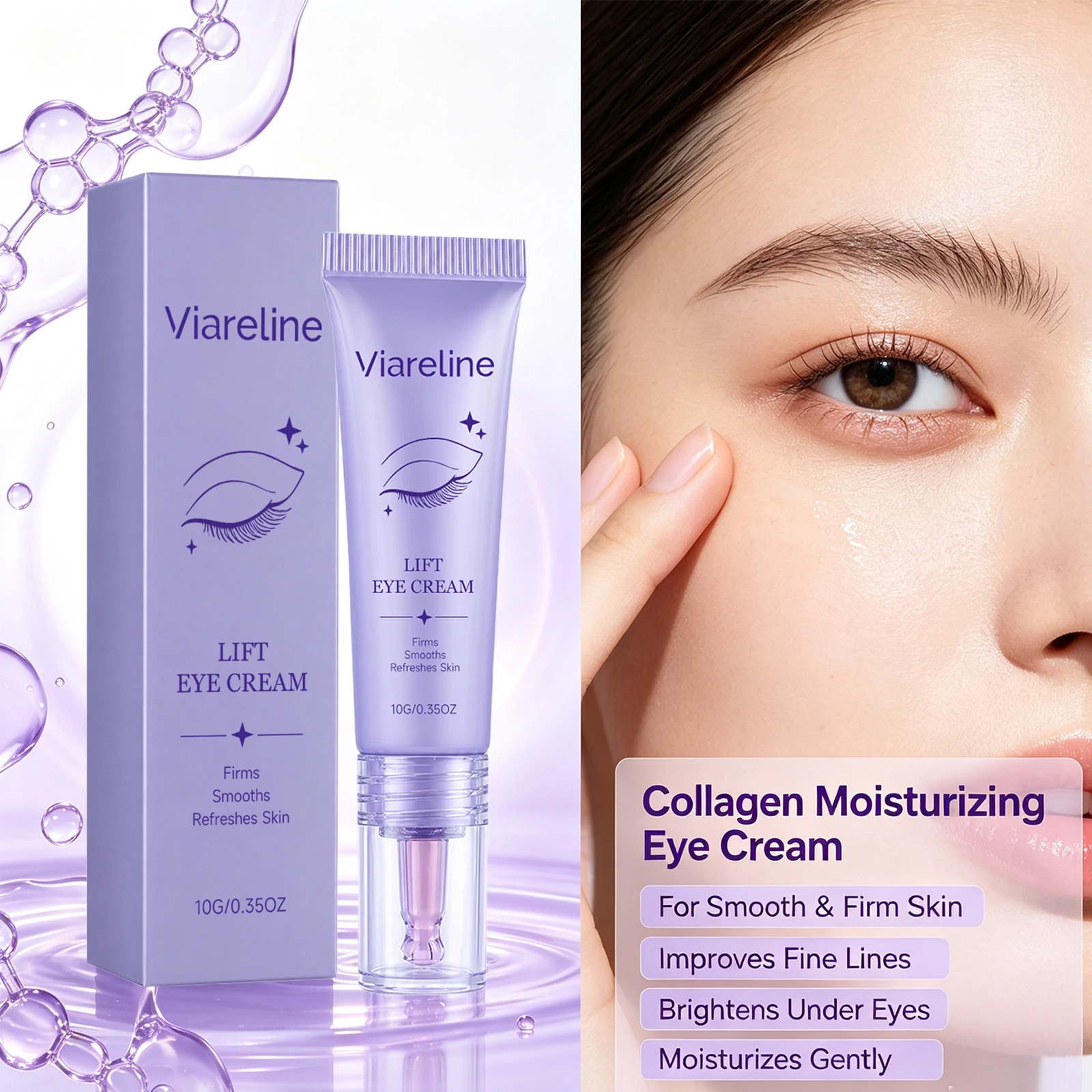 Lift Eye Cream Smooth Fine Lines Tighten Sagging Skin Moisturizing Nourishing Facial Essence Reduce Eye Puffiness Eye Skin Care