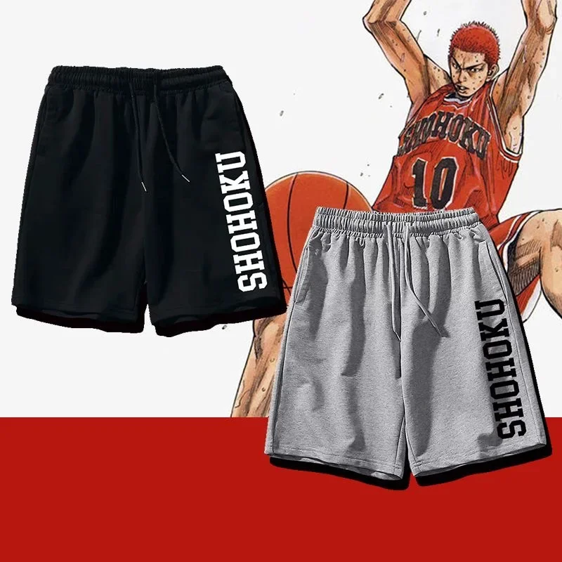 Anime SHOHOKU Shorts Sakuragi Hanamichi Men Women Cosplay Basketball pants Loose Breathable Shorts 2024 Summer New