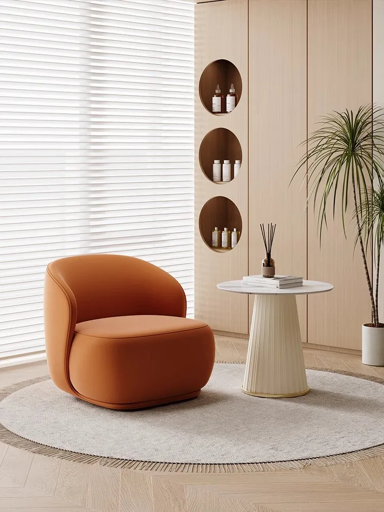 Red de salón de belleza, sofá individual rojo, área de recepción, reunión, descanso, sofá, silla, combinación de sofá pequeño, tela de microfibra