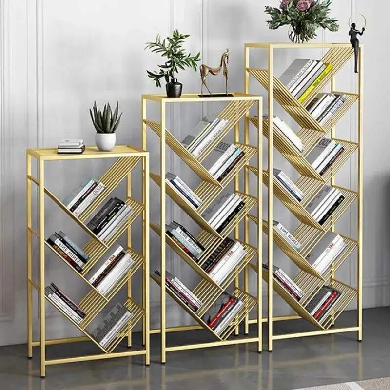 

Mini Corner Anime Bookcases Front Vertical Facing Steel Prefabricated Shelf Bookcases Storage Librero Mueble Room Furniture Fg02