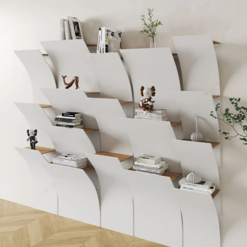 

Nordic paint bookcase creative bookcase modern wall-mounted storage rack