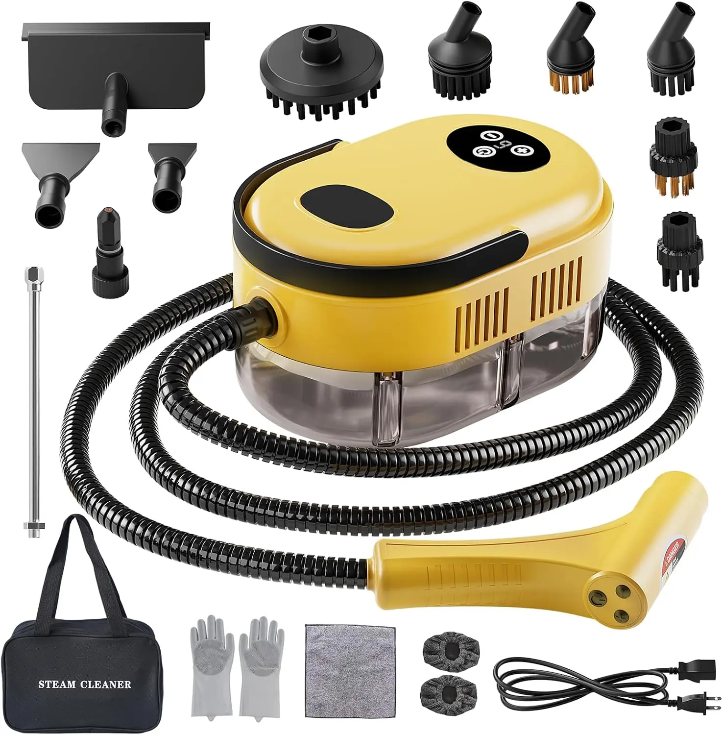 

Handheld Steam Cleaner, 10s Fast Handheld Heating Steamer for Cleaning 15-in-1 High Pressure Steam Cleaner for Home &amp