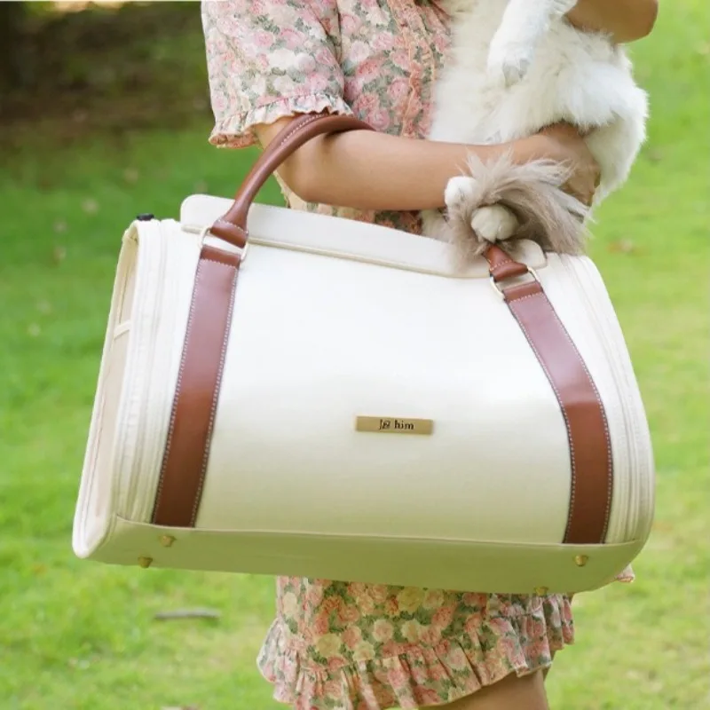 

Breathable Pet Carrier Backpack Foldable Travel Bag for Cats Dogs Small Animals Lightweight Durable Portable Design