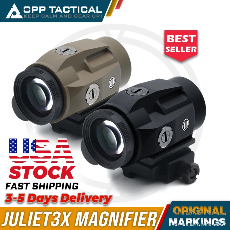 

JULIET Magnifier 3X Sight with Switch to Side QD Absolute Co-witnessor Lower Third Mount for Red Dot Holographic Sight USA STOCK