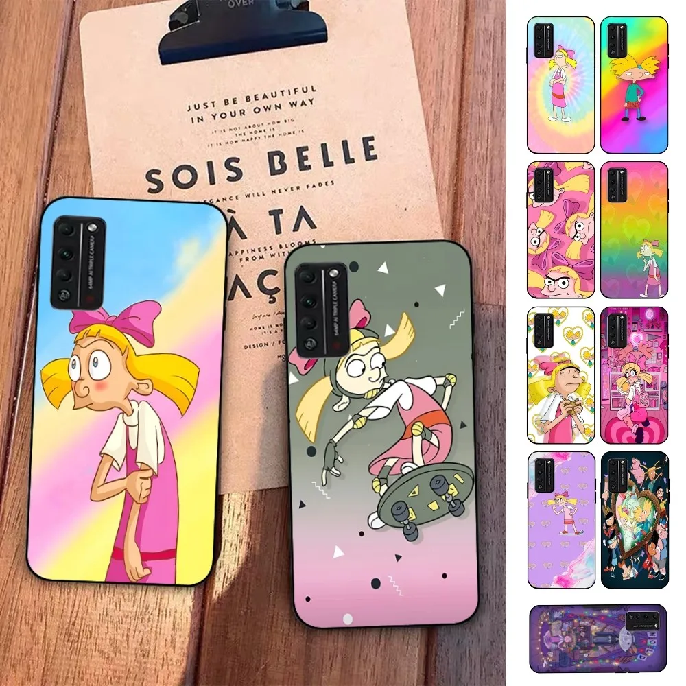 H-Hey A-Arnold H-Helga Cute Cartoon Phone Case For Huawei Honor 10 Lite 9 20 7A 9X 30 50 60 70 Pro Plus Soft Silicone Cover