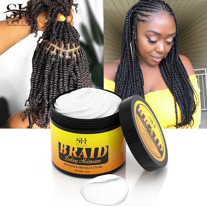 100g Braid Moisturizer Gel Anti Break Hair Wax Edges Control Hair Styling Braiding Gel Anti Hair Loss Hair Styling Products
