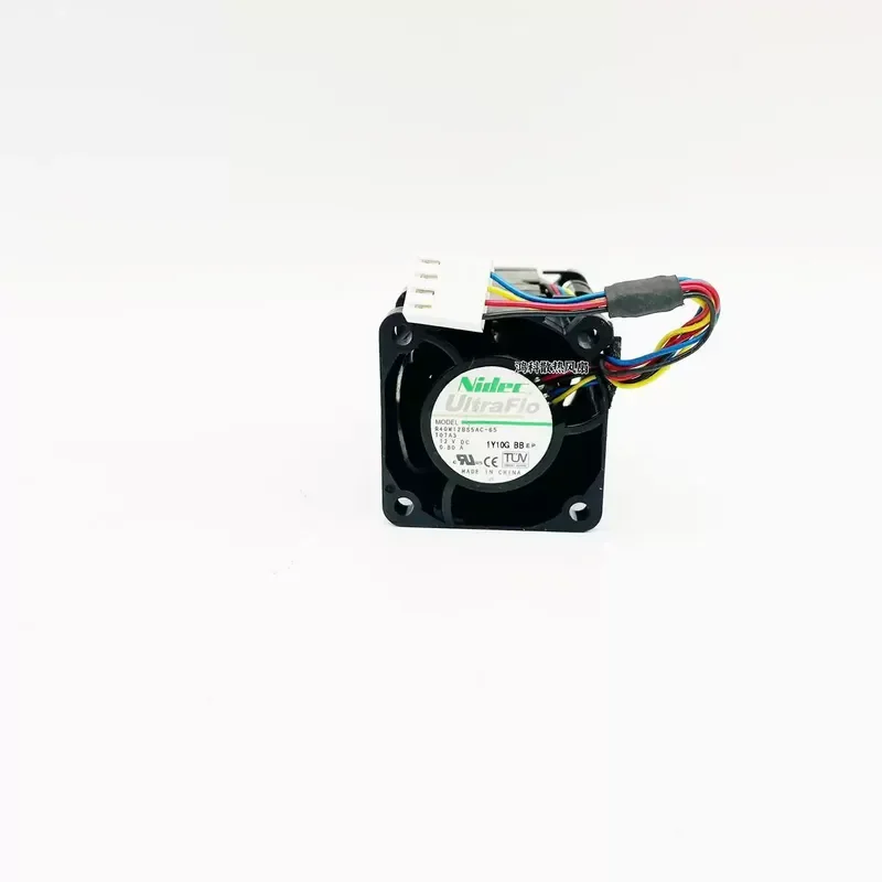 for Nidec R40W12BS5AC-65 12V 0.80A 4cm 40mm 1U Server Case Cooling Fan 4056