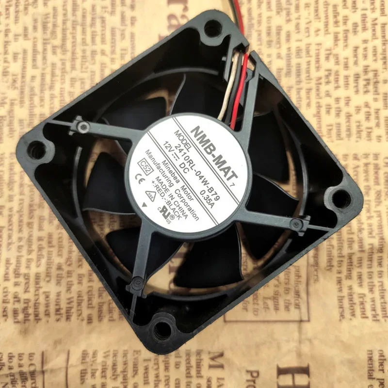 Nuova ventola di raffreddamento per NMB 2410RL-04W-B79 6025 6CM 12V 0.35A Server Ventola di raffreddamento a doppia sfera 60*60*25MM