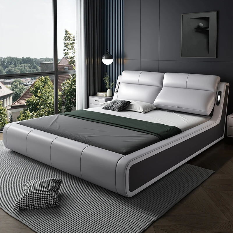 

Low Profile Bedroom Double Bed Wooden Modern Storage Luxury Home Bases Bed Full Size Queen Twin Camas De Dormitorio Furniture